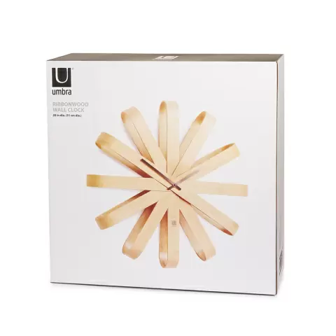 Часы настенные Umbra Ribbon D51 см, дерево