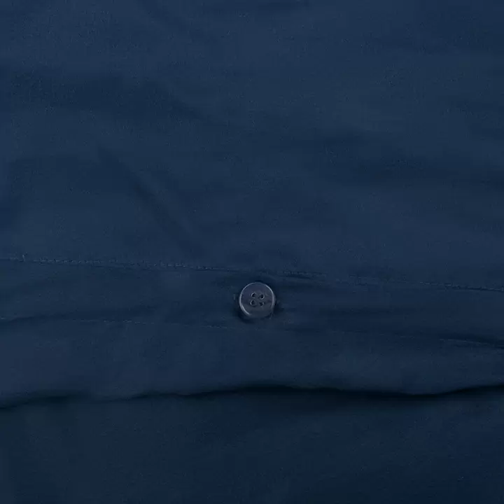 Комплект постельного белья темно-синего цвета из египетского хлопка из коллекции essential, пододеяльник 200x220, 2 наволочки (50x70)
