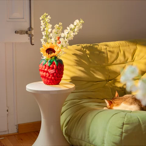 Ваза для цветов DOIY Raspberry, 20 см