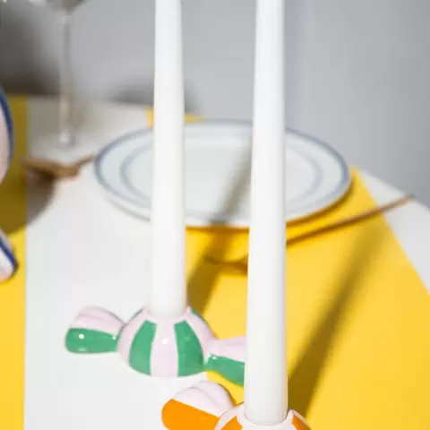 Подсвечник funfair, 5,5х12х3 см, оранжевый