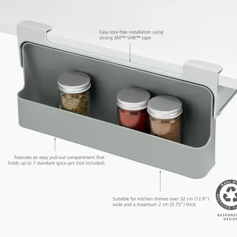 Подвесной органайзер под полку для специй Joseph Joseph CupboardStore