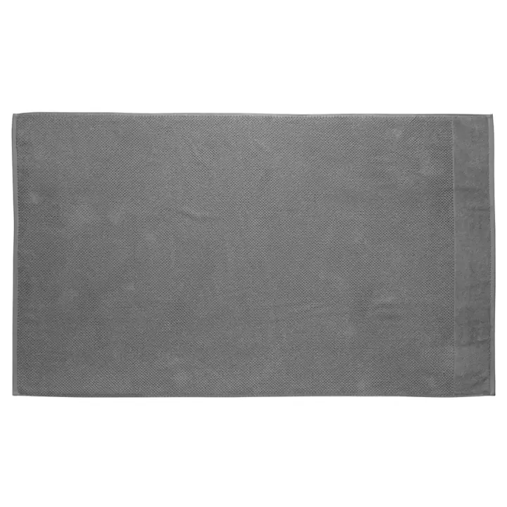 Полотенце банное фактурное серого цвета из коллекции essential