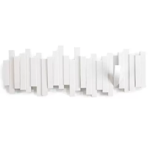 Вешалка настенная Umbra Sticks 5 крючков, белая