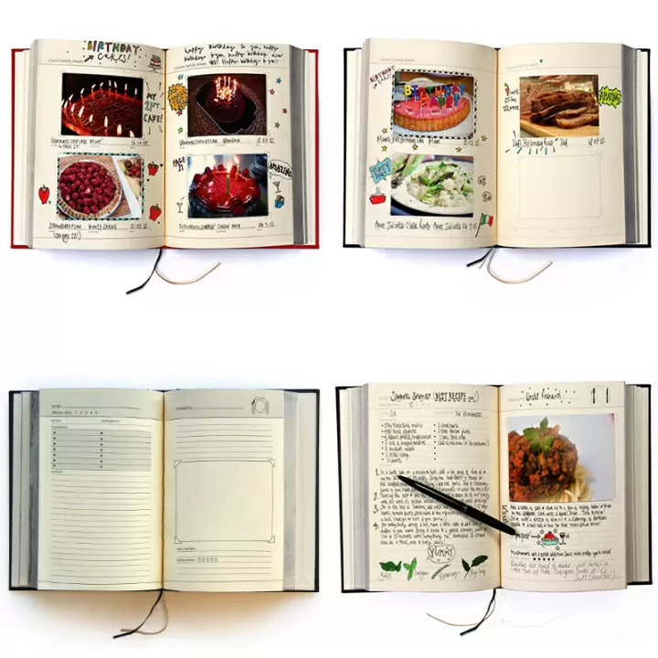 Семейная кулинарная книга my family красная