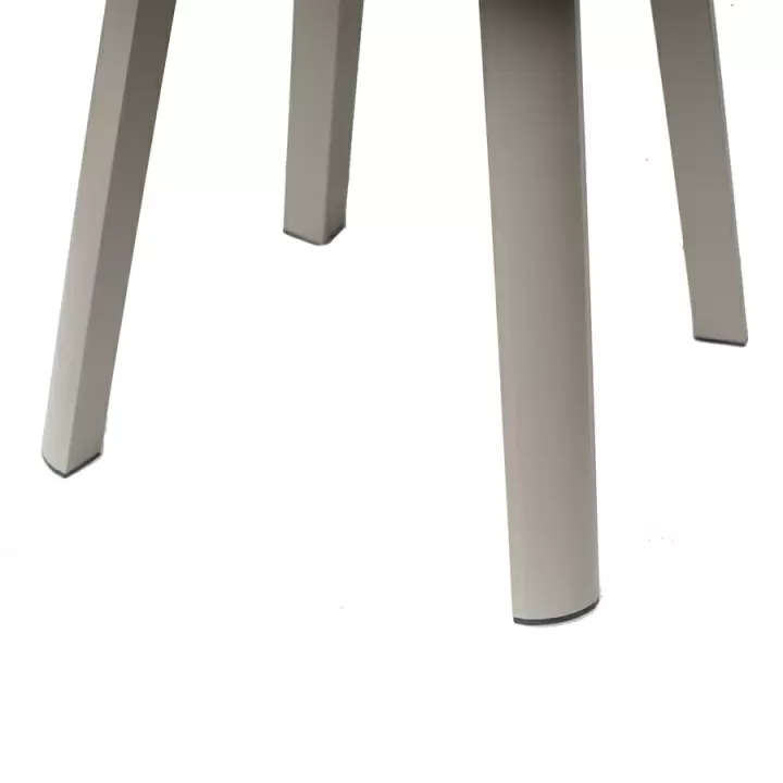 Стол обеденный leif, D90 см, серо-бежевый