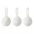 Набор ёлочных украшений fluffy white из коллекции new year essential, 3 шт.