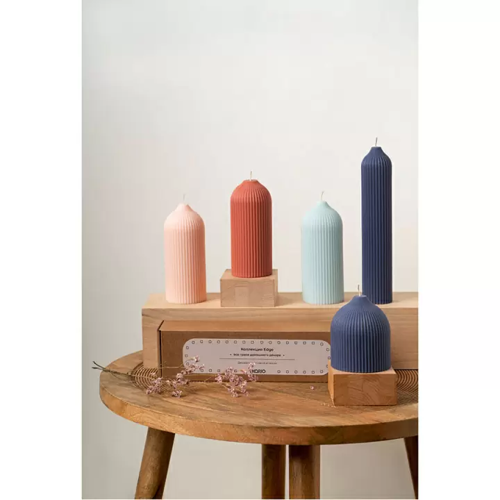 Свеча декоративная террактового цвета из коллекции edge, 26,5см