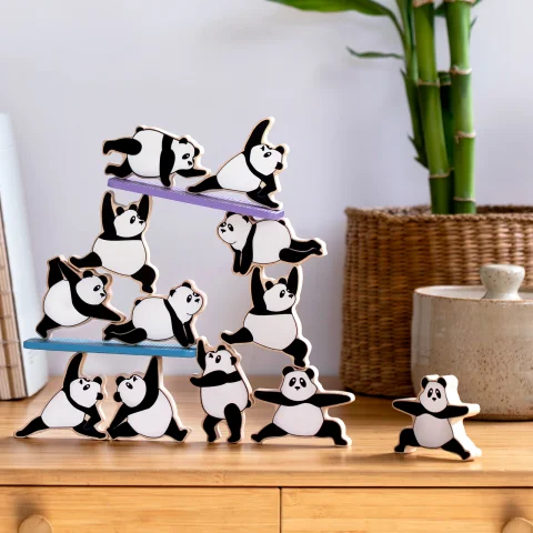 Игра на баланс Peleg Design Zen Panda, настольная игра с пандами для детей и взрослых