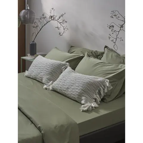 Чехол на подушку мятного цвета clouds из коллекции ethnic, 35х60 см