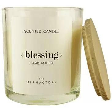 Свеча ароматическая Ambientair The olphactory, blessing, dark amber, 40 ч