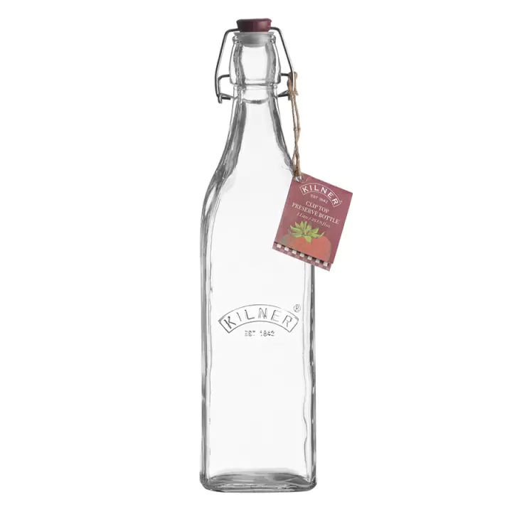 Бутылка Kilner clip top квадратная 1 л