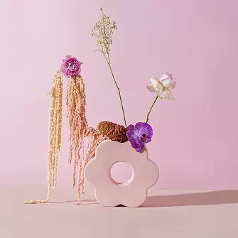Ваза для цветов daisy, 20 см, розовая