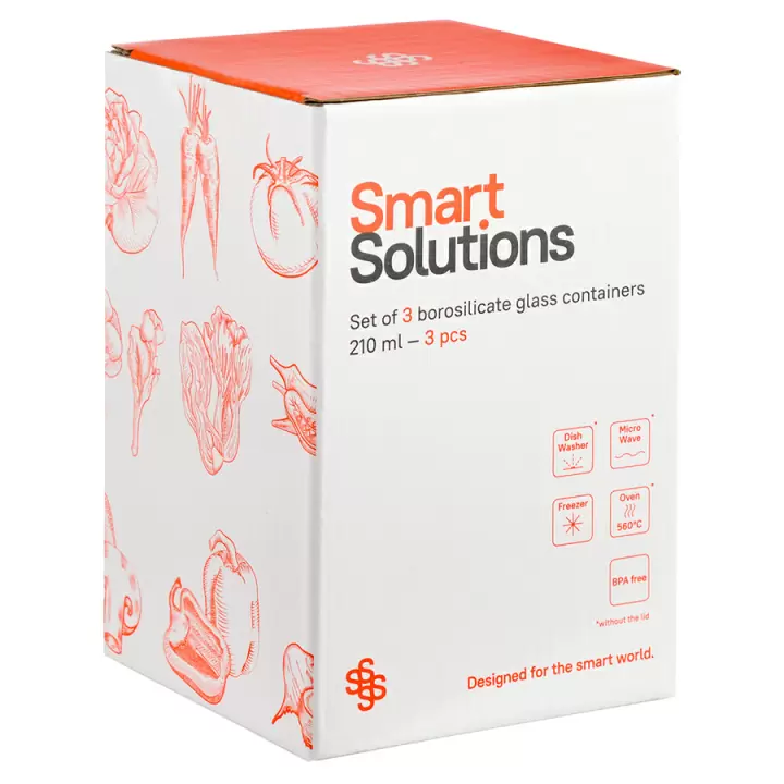 Набор контейнеров для запекания и хранения Smart Solutions Pastel, 3 шт