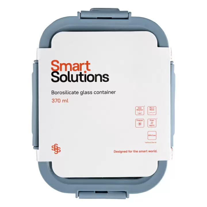 Контейнер для запекания, хранения и переноски продуктов в чехле Smart Solutions, 370 мл, синий