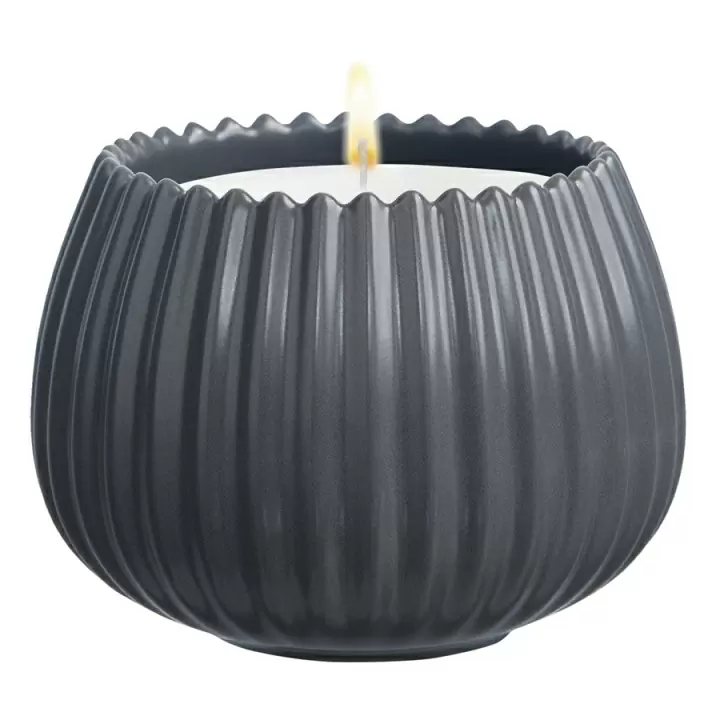 Свеча ароматическая vetiver & black cypress из коллекции edge, серый