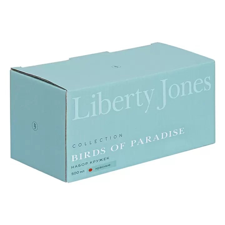 Набор кружек Liberty Jones Birds of Paradise 500 мл, красные, 2 шт