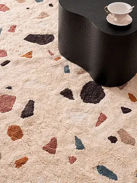 Ковер из хлопка terrazzo poetry из коллекции ethnic, 200х300 см