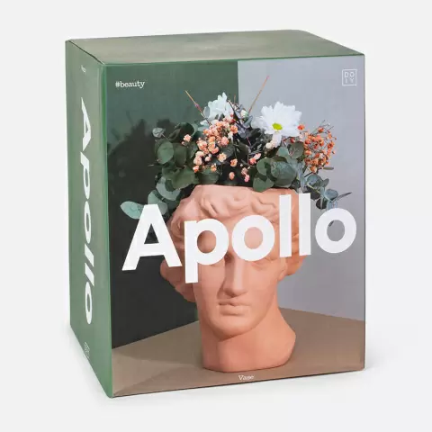 Ваза для цветов apollo, 23,4 см, терракотовая