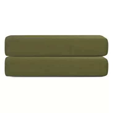 Простыня на резинке из сатина из коллекции meditation, olive, 180х200х30 см