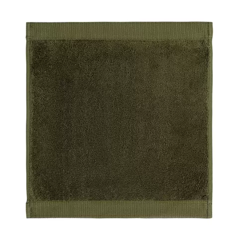 Полотенце для лица оливкового цвета из коллекции essential, 30х30 см