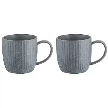 Набор кружек Liberty Jones Soft Ripples, 350 мл, серые, 2 шт