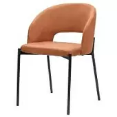 Кресло earl, экозамша, коричневое