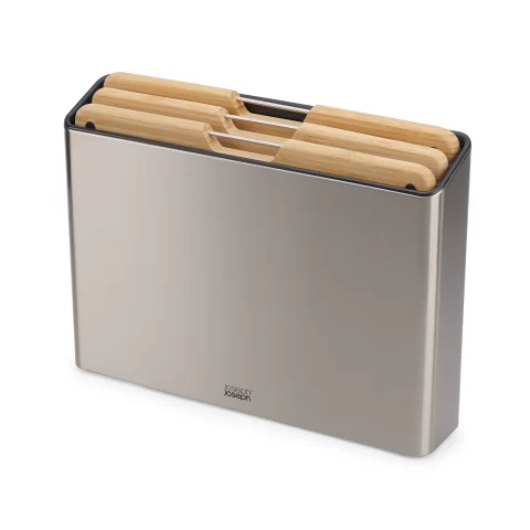 Набор бамбуковых разделочных досок Joseph Joseph Folio Steel Bamboo, 3 шт с кейсом