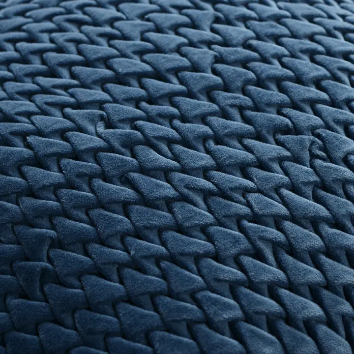 Подушка стеганая темно-синего цвета Essential, 45х45 см
