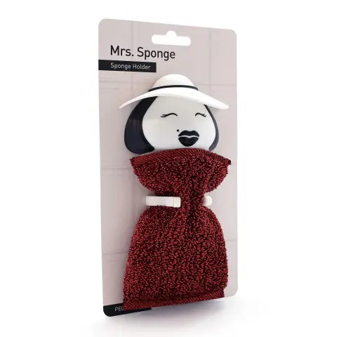 Держатель для губки Peleg Design Mrs. Sponge — кухонный держатель на присоске для раковины и ванны