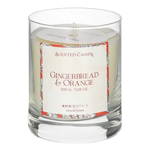 Свеча ароматическая Ambientair Gifting, Имбирное печенье (новая), 40 ч