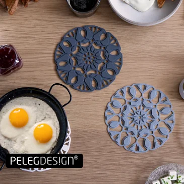 Подставка под горячее 3в1 Peleg Design TriveTile, белый/серый