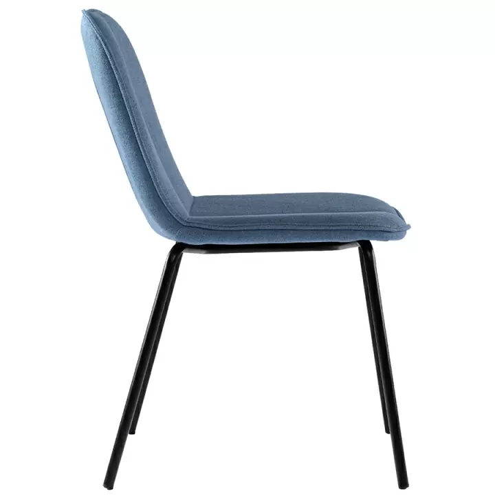 Набор из 4 стульев adrian, рогожка, синие
