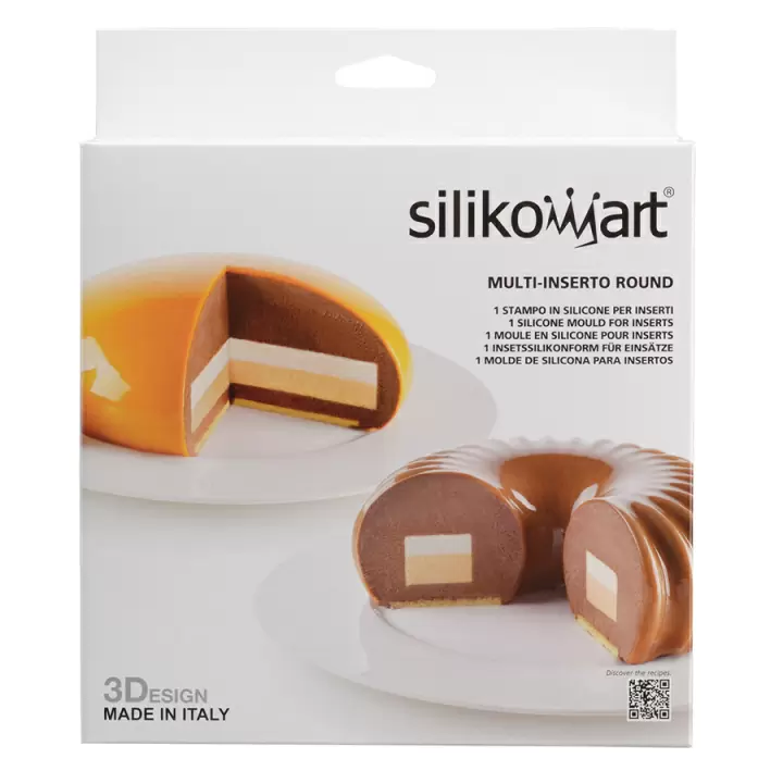 Форма для приготовления тортов и пирожных Silikomart Multi-Inserto Round