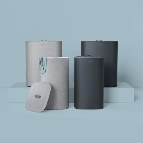 Корзина для белья tota™ 90 л, серая