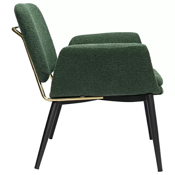 Лаунж-кресло hilde, букле, темно-зеленое