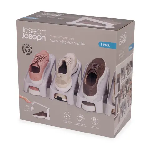Набор органайзеров для обуви Joseph Joseph Shoe-In Compact, 6 шт, двухъярусные