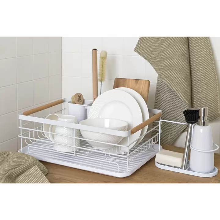 Сушилка для посуды Smart Solutions Granli, 43x30,5x14 см, белая