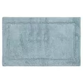 Коврик для ванной из хлопка ворсовый голубого цвета из коллекции essential, 50х80 см