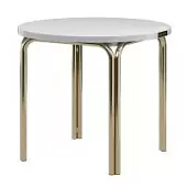 Столик кофейный ror, D50 см, латунь/серый