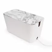Органайзер для проводов cablebox большой белый-серый