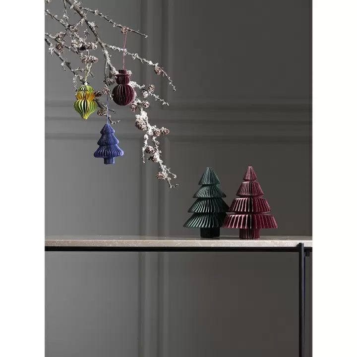 Декор новогодний honeycomb tree бордового цвета из коллекции new year essential