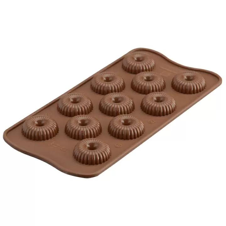 Форма Silikomart для приготовления конфет Choco Crown 11х24 см силиконовая