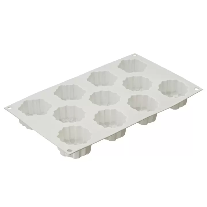 Форма Silikomart для приготовления пирожных и конфет Snowflakes 30,5х18 см