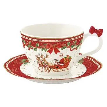 Чашка с блюдцем christmas heritage, 240 мл