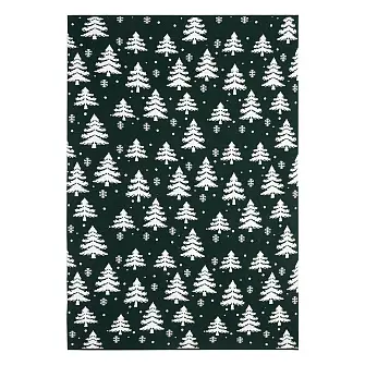 Плед вязаный с новогодним рисунком Морозный Лес
из коллекции new year essential,130х180 см