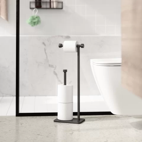 Напольный держатель для туалетной бумаги Umbra Cappa, черный