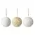 Набор ёлочных украшений white elegance коллекции new year essential, 3 шт.