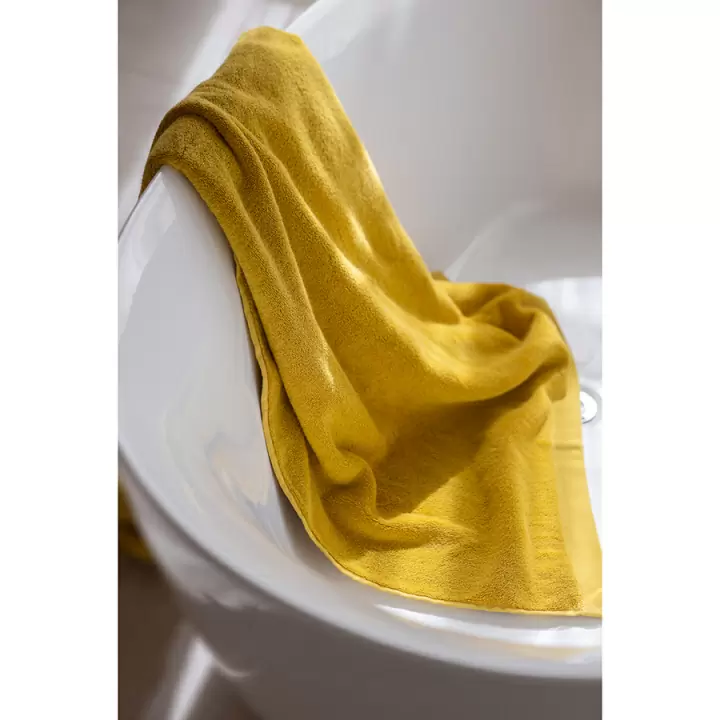 Полотенце банное горчичного цвета Tkano из коллекции Essential, 70х140 см