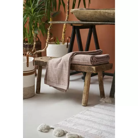 Полотенце для рук коричневого цвета из коллекции Tkano Essential, 50х90 см