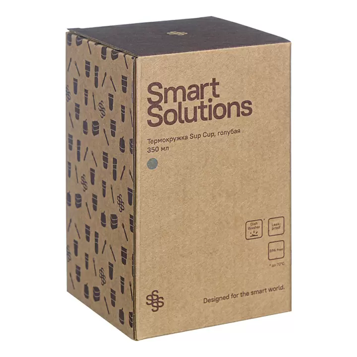 Термокружка Smart Solutions Sup Cup, 350 мл, голубая